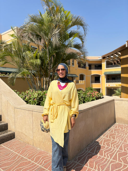 Yellow Crossover shirt