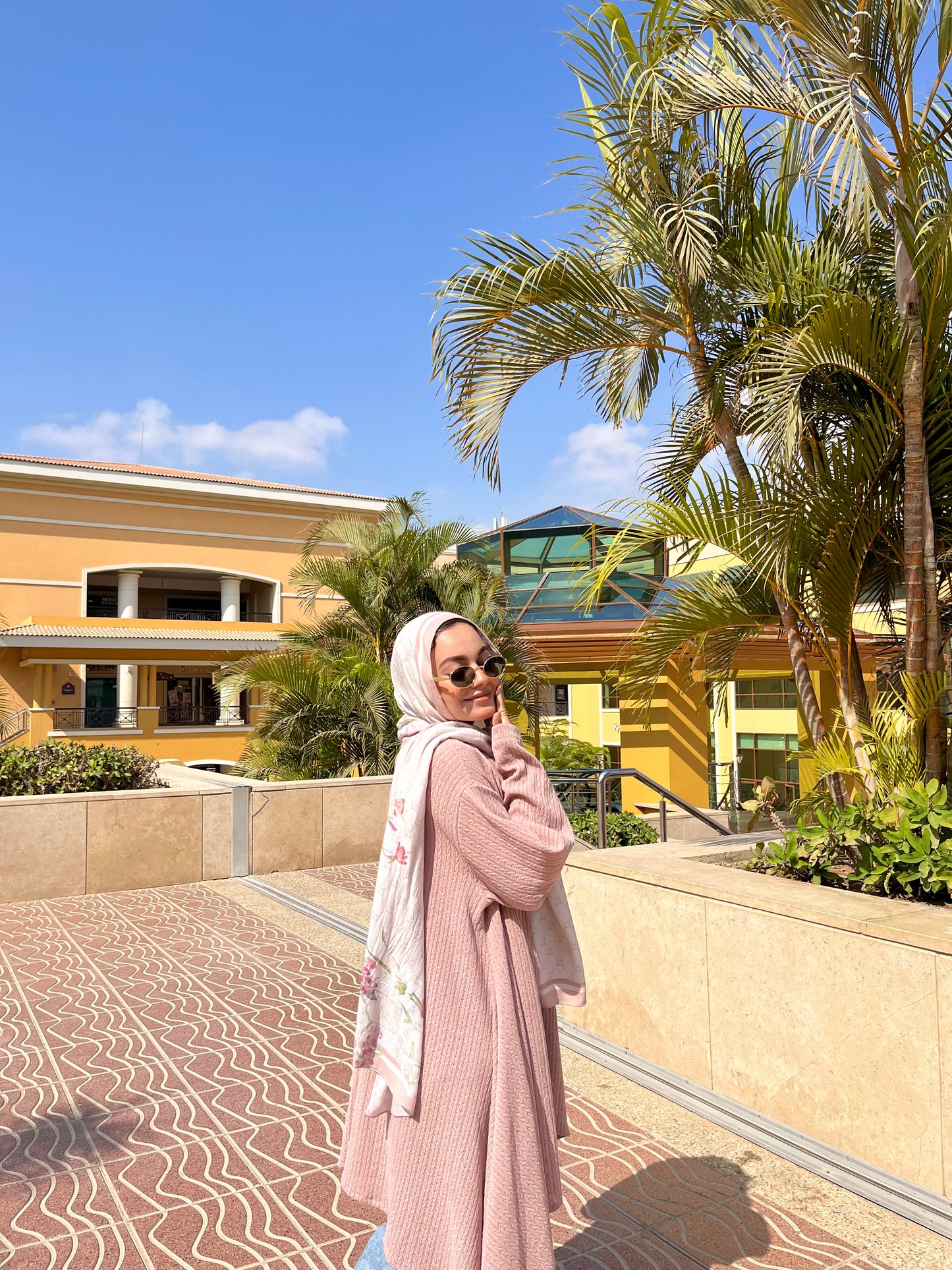 Pink High low Cardigan