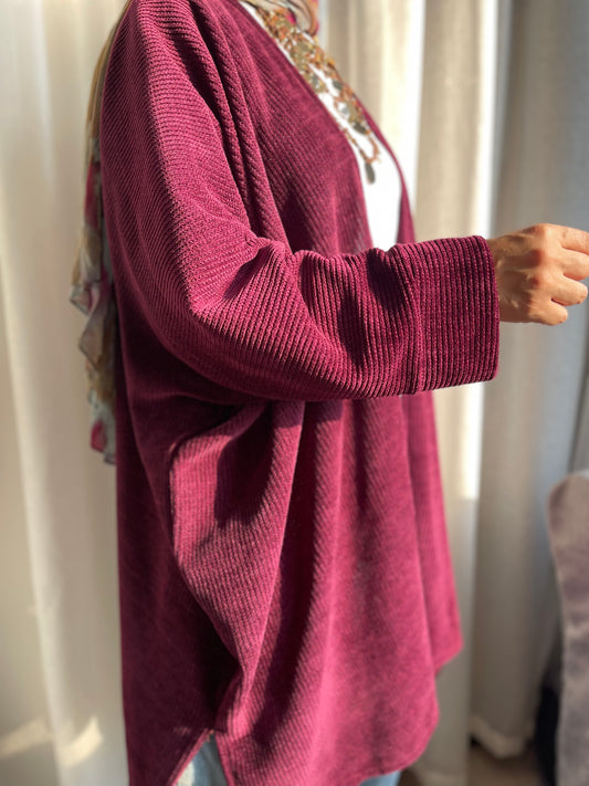 Burgundy Cardigan