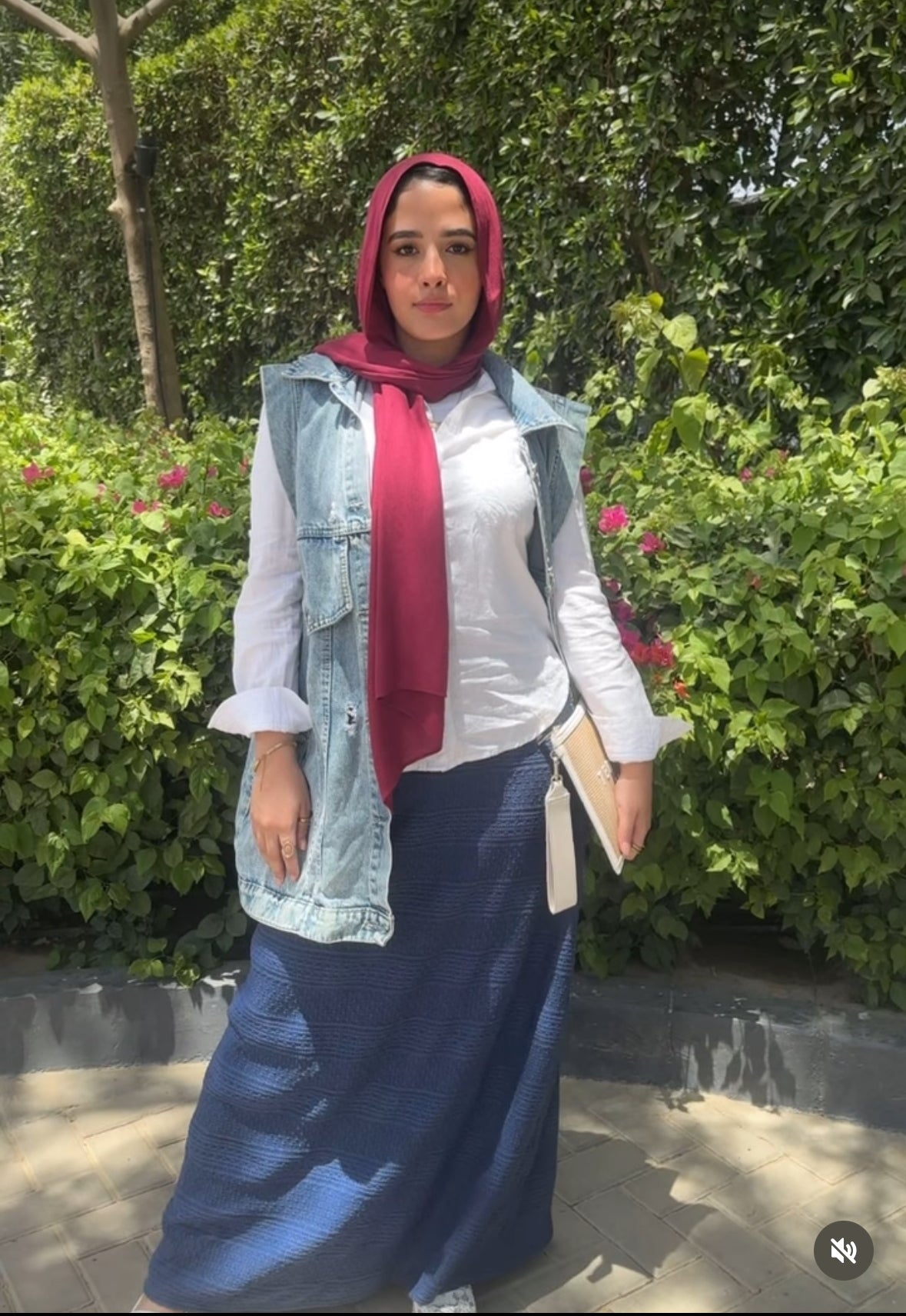 Blue skirt