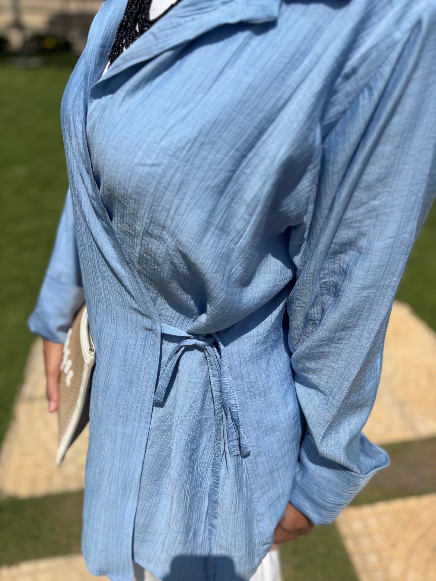 Blue Crossover shirt