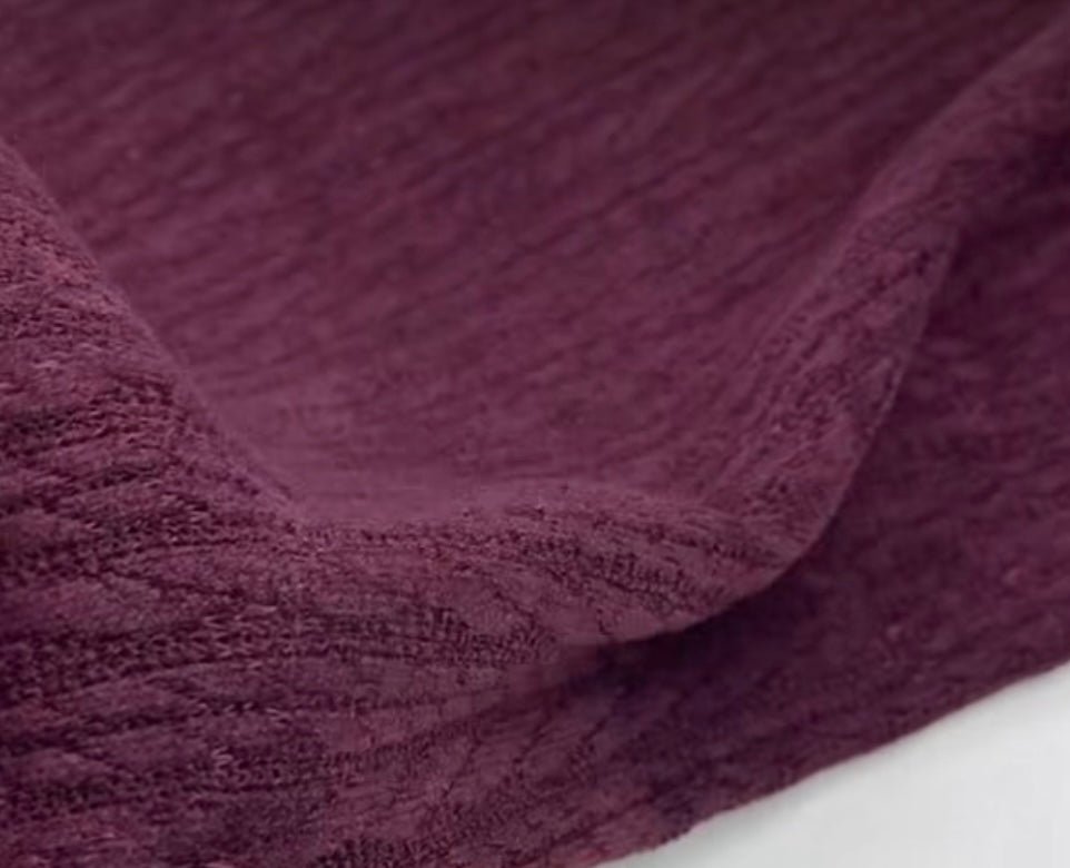 Burgundy High Low Cardigan