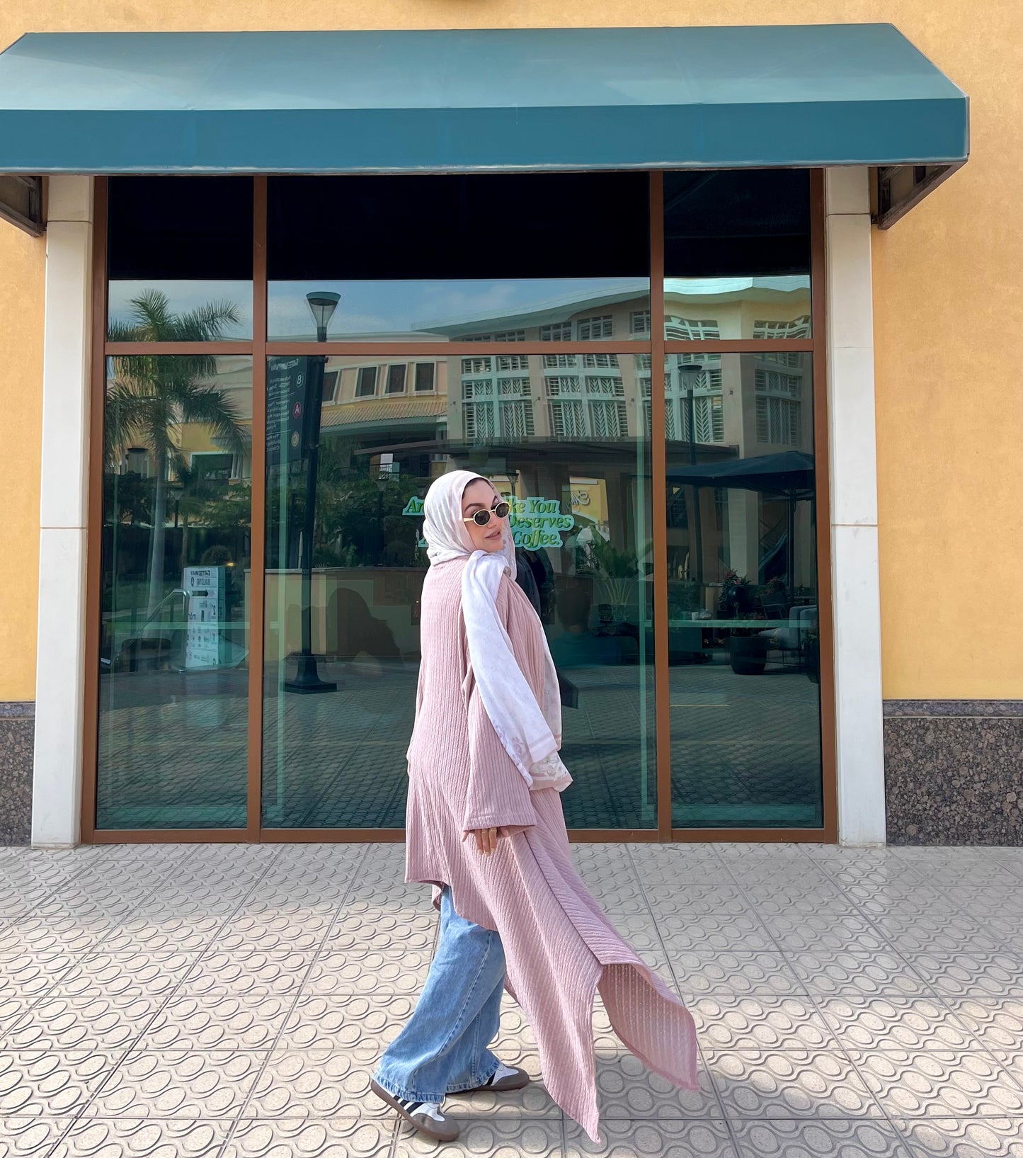 Pink High low Cardigan