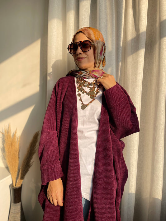 Burgundy Cardigan