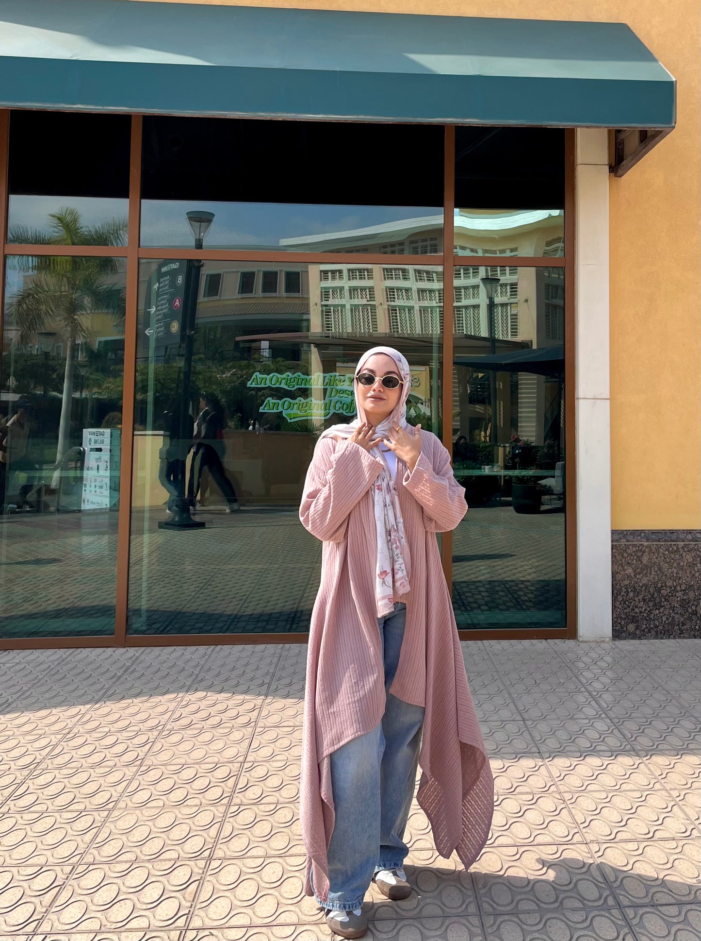 Pink High low Cardigan