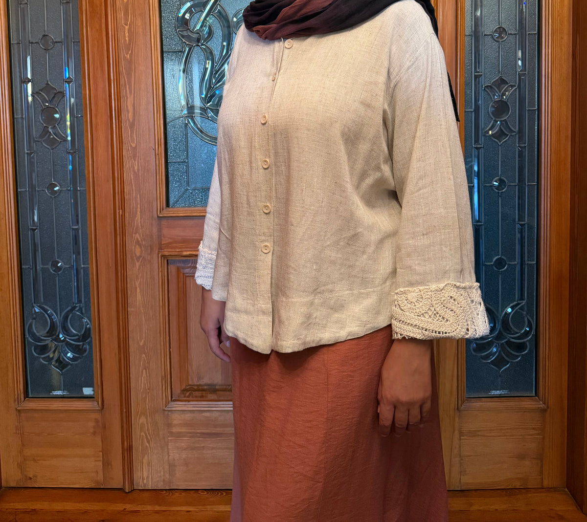 Beige Korsha Top