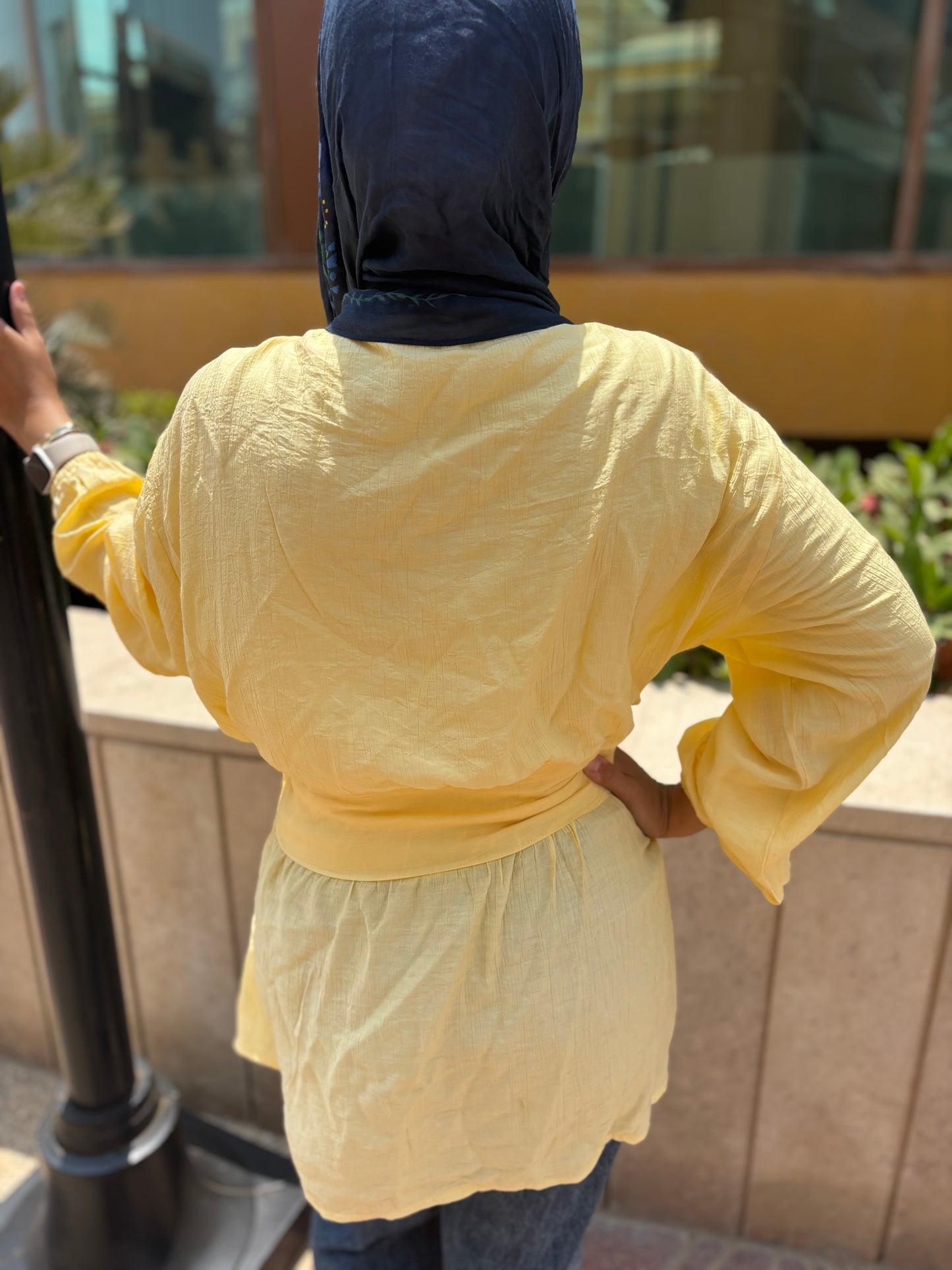 Yellow Crossover shirt